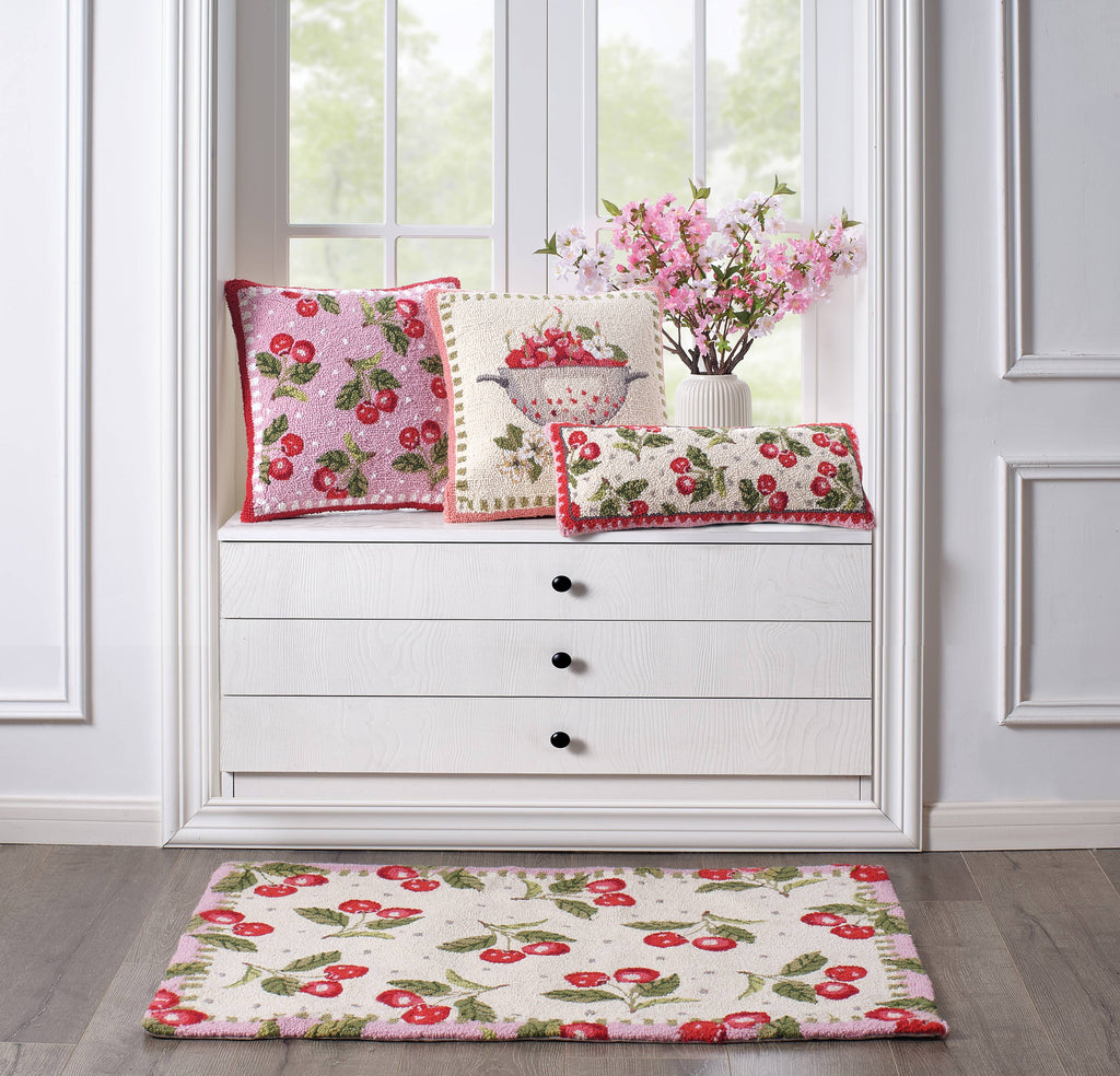 Sweet Cherry Hook Rug - Suzanne Nicoll