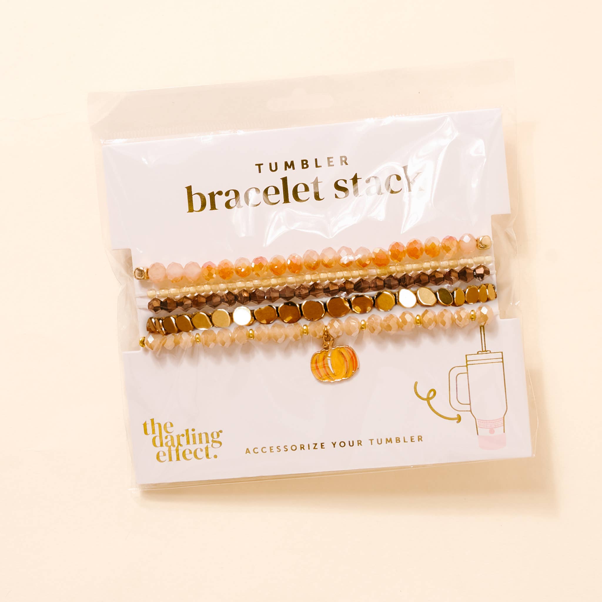 Tumbler Bracelet Stack-Autumn Glow