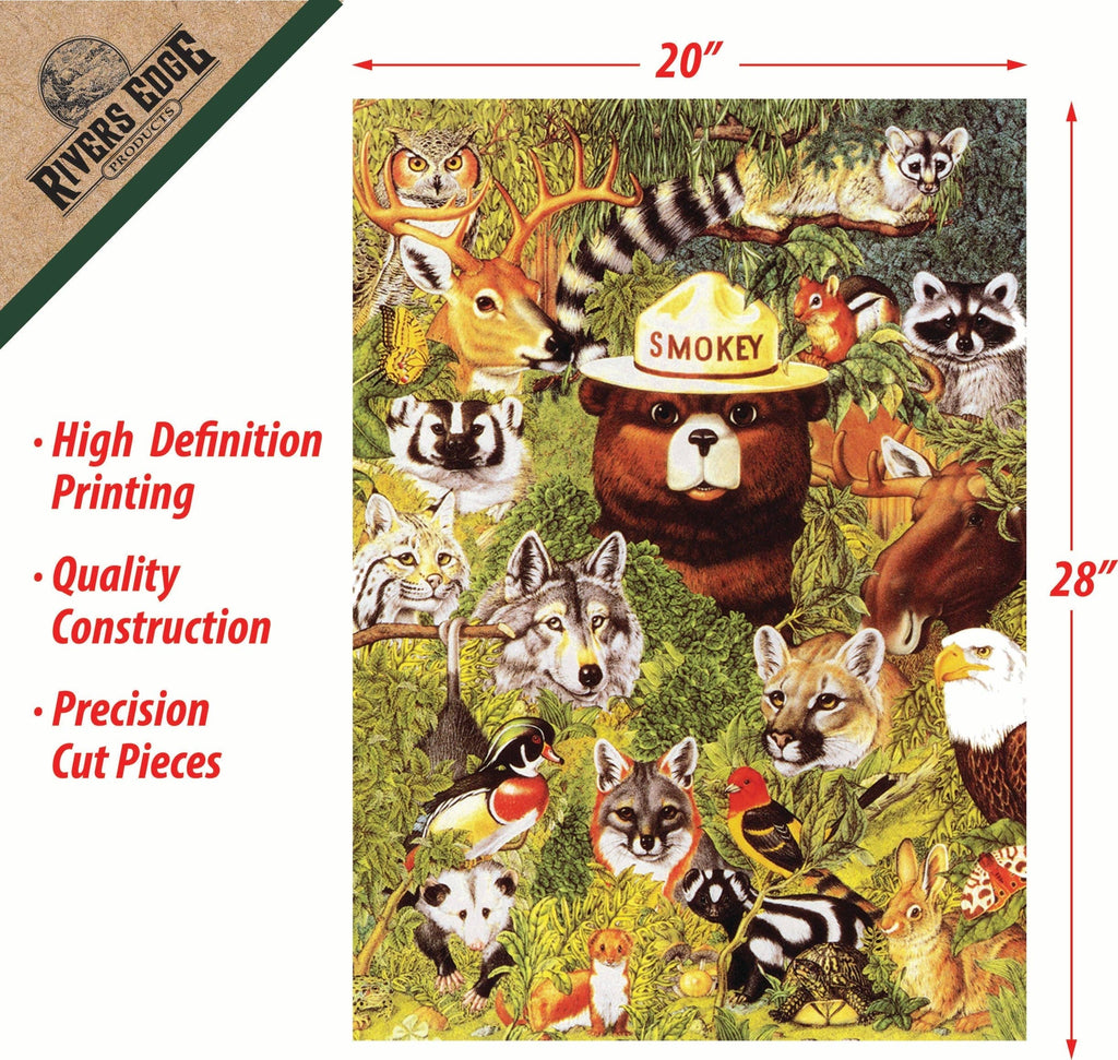 Puzzle in Tin 1000-Piece-Smokey and Friends