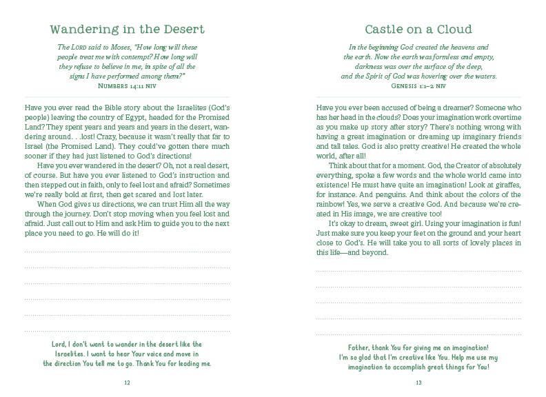 3-Minute Devotions for Girls Journal