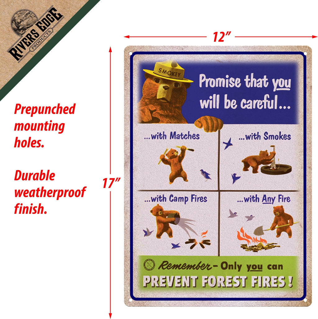 Tin Sign 12in x 17in-Promise That You Will Be Careful